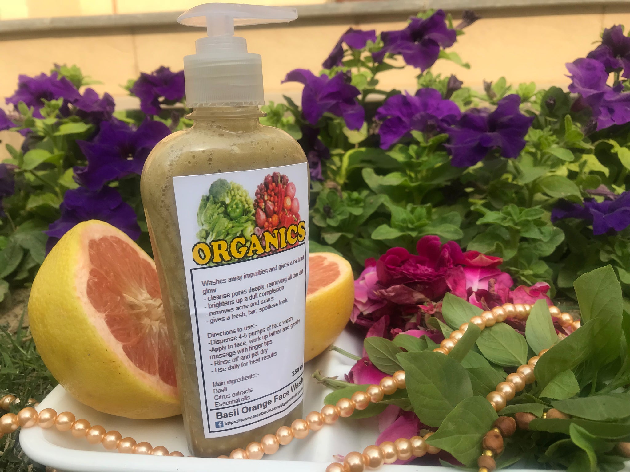 BASIL ORANGE FACEWASH (250ml)